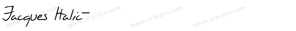 Jacques Italic字体转换